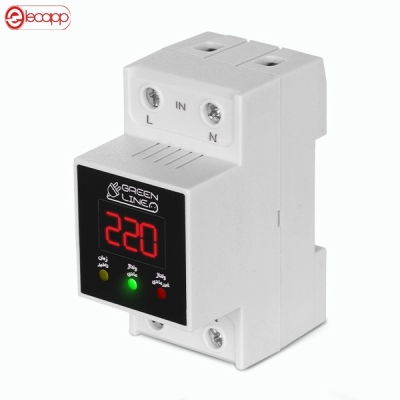 محافظ ولتاژ داخل کنتوری (ورودی منزل) گرین لاین کد GLP300D