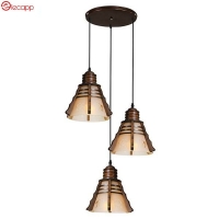 آویز چوبی سه شعله مدل مخروطی کد 3-50